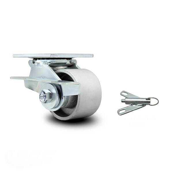 3.25 Inch Semi Steel Caster with Ball Bearing and Brake/Swivel Lock SCC